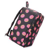 Рюкзак для ручной клади Poolparty HUB - Ryanair/Wizz Air/МАУ принт с донатами 20л (hub-donuts)