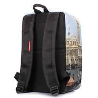 Рюкзак для ручной клади Poolparty HUB Ryanair/Wizz Air/МАУ с венецианским принтом 20л (hub-venezia)
