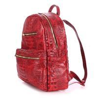 Городской рюкзак POOLPARTY Mini 6 л (mini-bckpck-leather-croco-red)