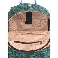 Городской рюкзак POOLPARTY Mini 6 л (mini-bckpck-leather-croco-green)