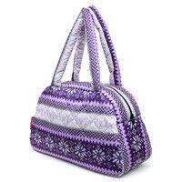 Женская стеганая сумка-саквояж POOLPARTY (ns2-nordic-purple)