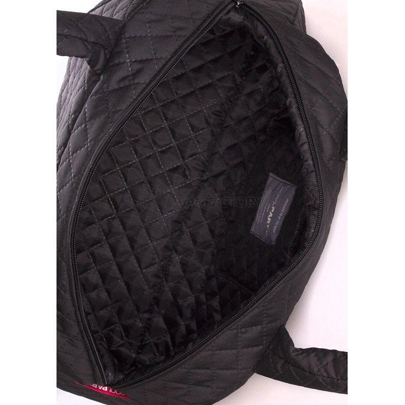 Женская стеганая сумка-саквояж POOLPARTY (ns4-eco-black)