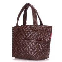 Женская стеганая сумка POOLPARTY (broadway-quilted-brown)