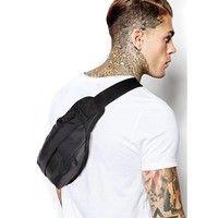 Мужская сумка на пояс POOLPARTY (bumbag-oxford-black)