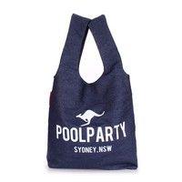 Женская коттоновая сумка POOLPARTY (pool20-jeans)