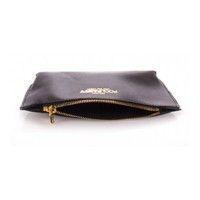 Кожаная косметичка-клатч POOLPARTY Pouch Black
