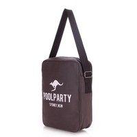 Мужская сумка с ремнем на плечо POOLPARTY (pool-18-grey)