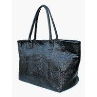 Женская кожаная сумка POOLPARTY Desire (poolparty-desire-croco-black)