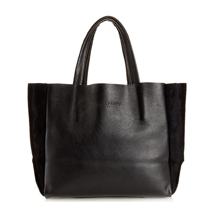 Женская кожаная сумка POOLPARTY Soho (poolparty-soho-black-velour)