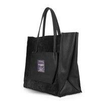 Женская кожаная сумка POOLPARTY Soho (soho-insideout-black-velour)