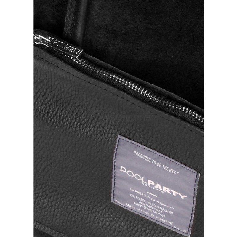 Женская кожаная сумка POOLPARTY Soho (soho-insideout-black-velour)