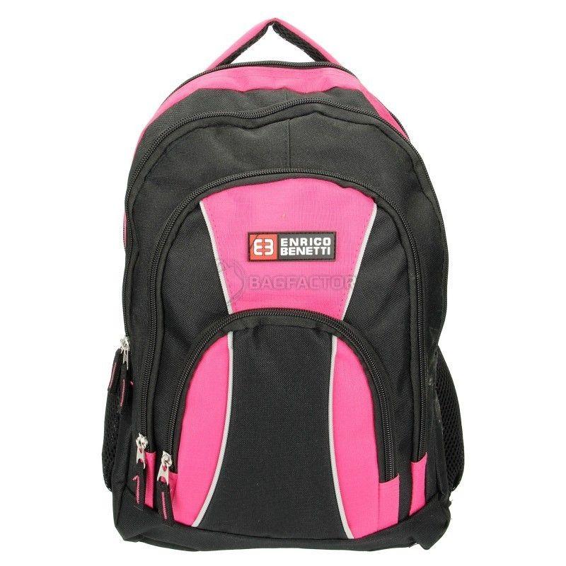 Городской рюкзак Enrico Benetti MARTINIQUE 14 л Black-Fuchsia (Eb47078316)