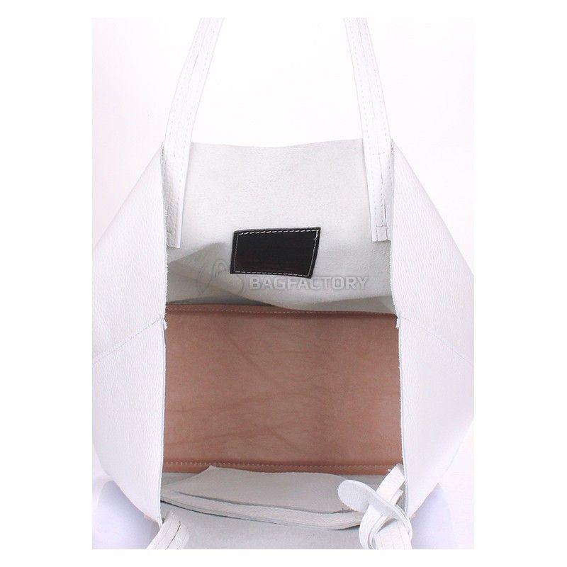 Женская кожаная сумка POOLPARTY Mania (mania-white-gold)