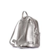 Городской кожаный рюкзак POOLPARTY Xs 6 л (xs-bckpck-leather-silver)