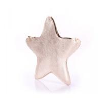 Кожаный клатч-косметичка POOLPARTY STAR (star-gold)