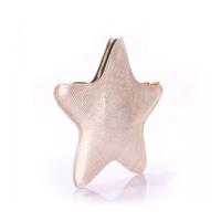 Кожаный клатч-косметичка POOLPARTY STAR (star-gold)