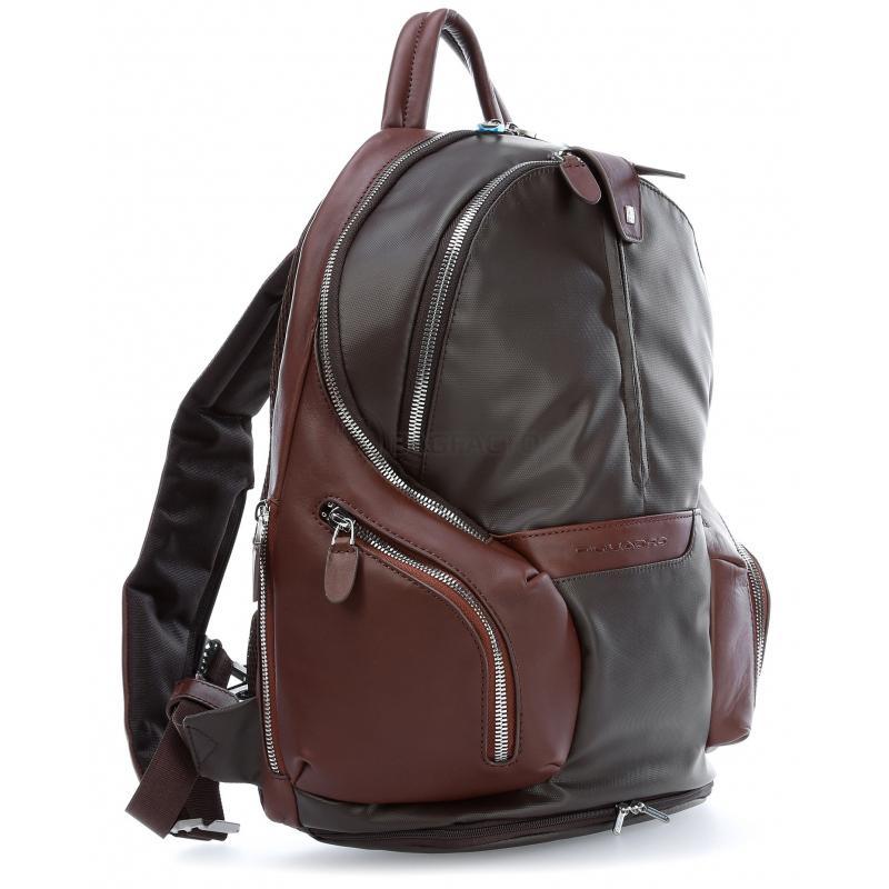 Городской рюкзак Piquadro COLEOS D.Brown 13л с чехлом от дождя (CA3936OS_TM)