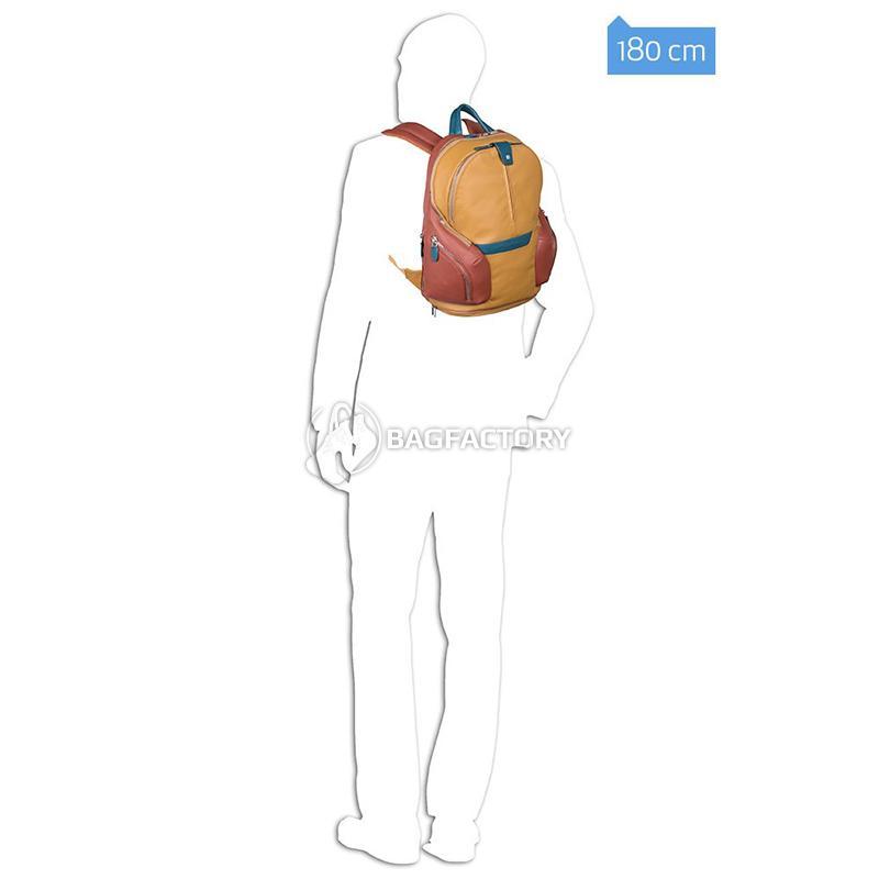 Городской рюкзак Piquadro COLEOS D.Brown 13л с чехлом от дождя (CA3936OS_TM)