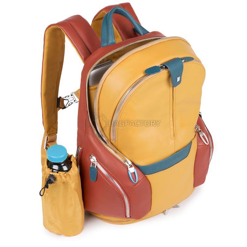 Городской рюкзак Piquadro COLEOS Yellow 13л с чехлом от дождя (CA3936OS_G)