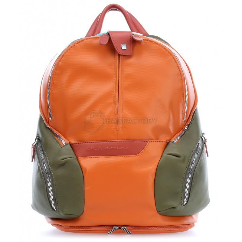 Городской рюкзак Piquadro COLEOS Orange 13л с чехлом от дождя (CA3936OS_AR)