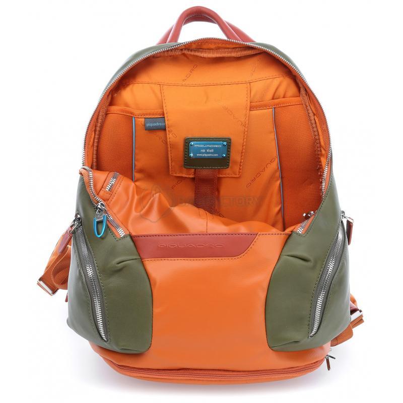 Городской рюкзак Piquadro COLEOS Orange 13л с чехлом от дождя (CA3936OS_AR)