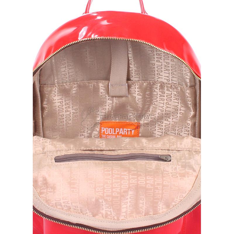 Городской женский рюкзак POOLPARTY Xs (xs-bckpck-lague-red)