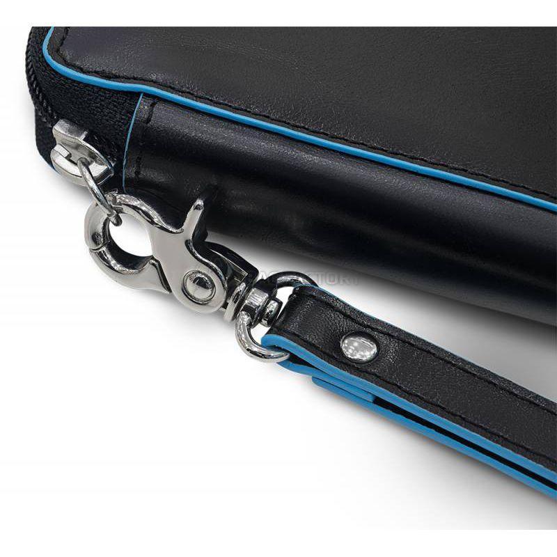 Портмоне-тревеллер Piquadro BL SQUARE Black на молнии с отдел. для кред.карт + клатч (PP3246B2_N)