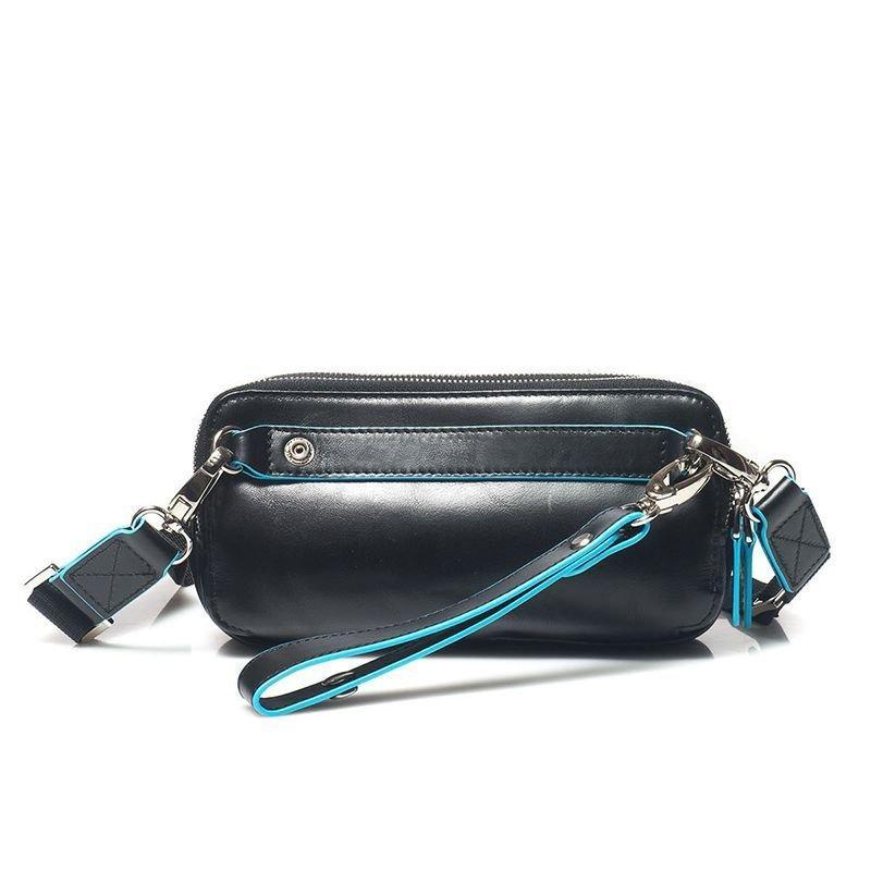 Барсетка Piquadro BL SQUARE Black на 3 отдел. с молнией на ремне (AC2141B2_N)