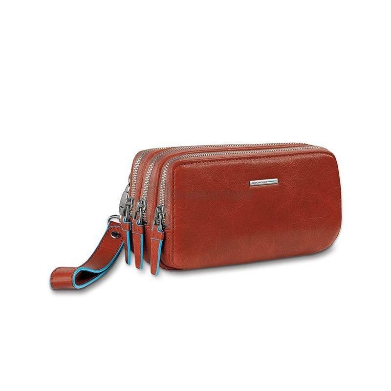 Барсетка Piquadro BL SQUARE Orange на 3 отдел. с молнией на ремне (AC2141B2_AR)