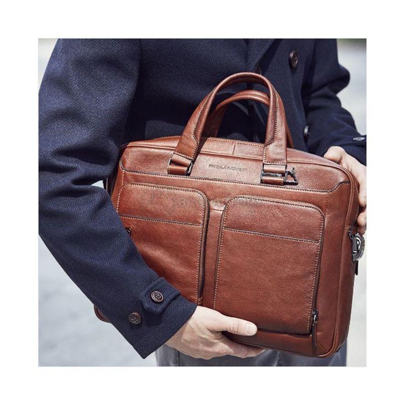 Мужская сумка Piquadro BK SQUARE Tobacco с отдел. д/ноутбука15