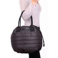 Женская стеганая сумка на шнурке POOLPARTY Muffin (muffin-black)