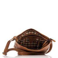 Женская кожаная сумка HILL BURRY Коричневый (3049_brown)