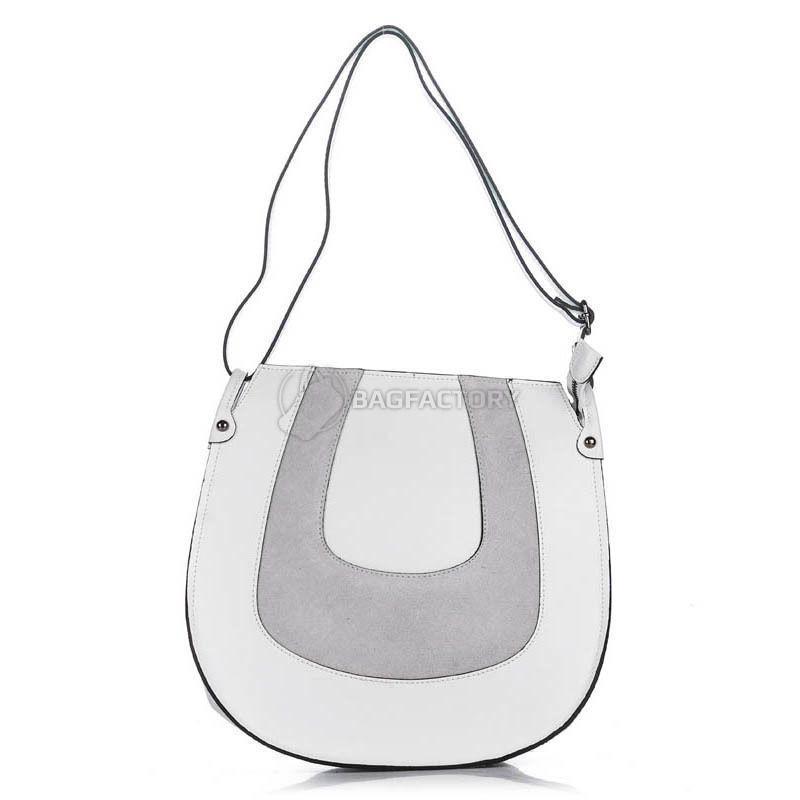 Женская кожаная сумка Amelie Pelletteria Белый (8607_white)