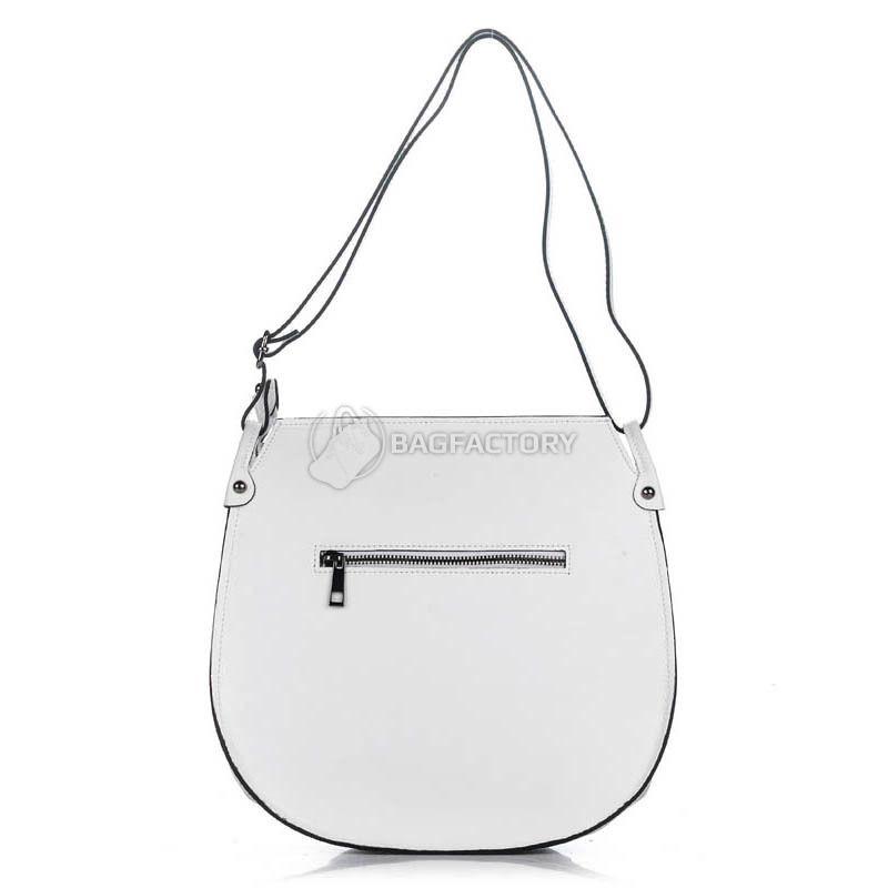 Женская кожаная сумка Amelie Pelletteria Белый (8607_white)