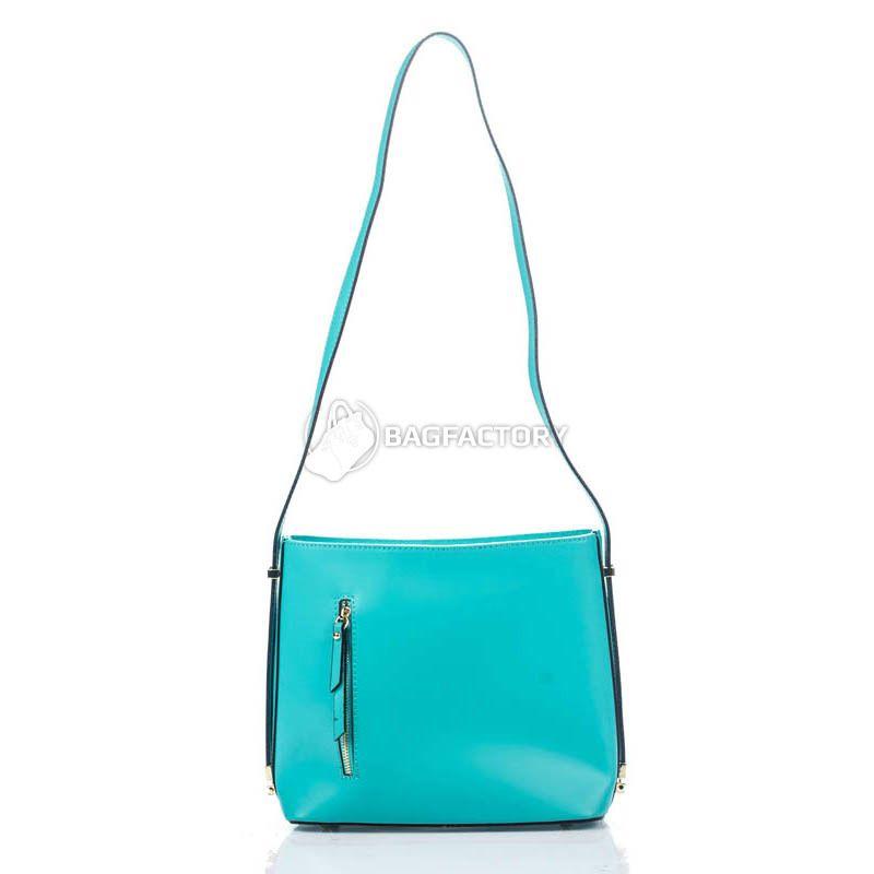 Женская кожаная сумка Amelie Pelletteria Бирюзовый (8619_biruza)