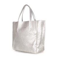 Женская кожаная сумка POOLPARTY Soho (poolparty-soho-silver)