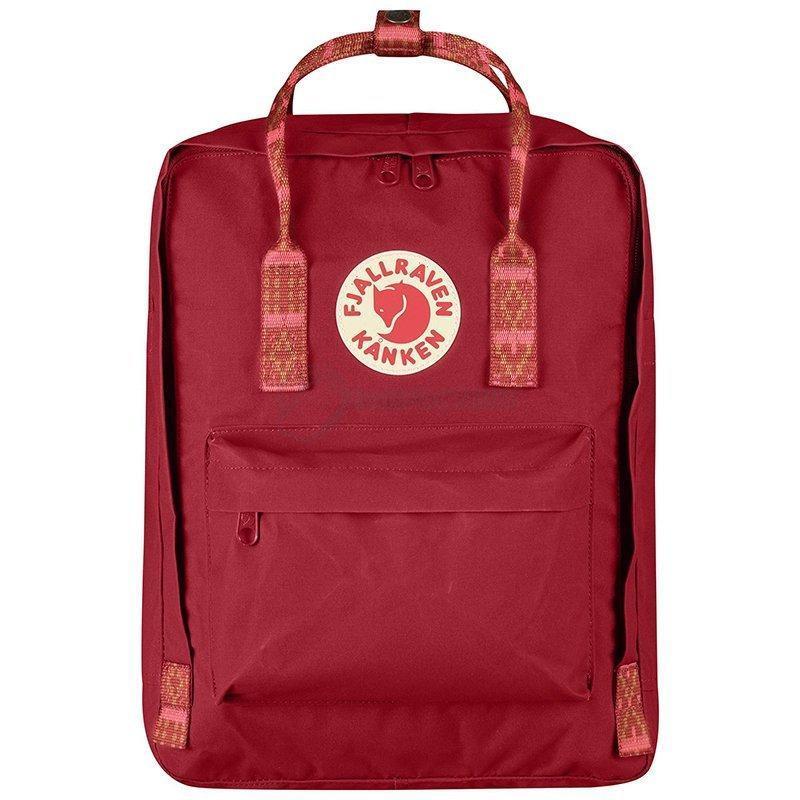 Городской рюкзак Fjallraven Kanken Deep Red-Folk Pattern 16л (23510.325-903)