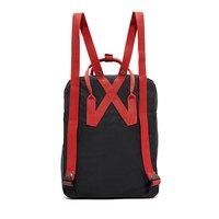 Городской рюкзак Fjallraven Kanken Black-Ox Red 16л (23510.550-326)