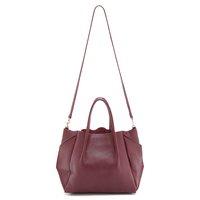 Женская кожаная сумка POOLPARTY Soho Remix Бордовый (soho-rmx-marsala)