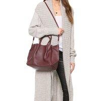 Женская кожаная сумка POOLPARTY Soho Remix Бордовый (soho-rmx-marsala)