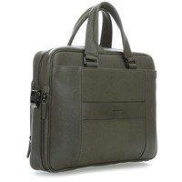 Мужская кожаная сумка Piquadro BK SQUARE Green с отд. д/ноут15