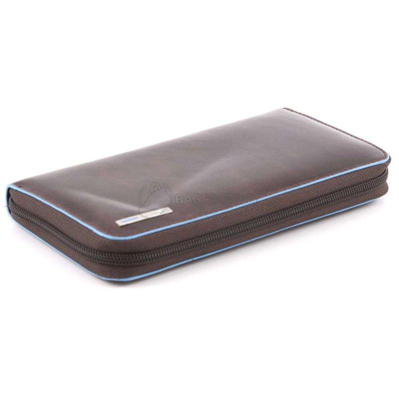 Портмоне Piquadro BL SQUARE Cognac женское на молнии (PD1515B2_MO)