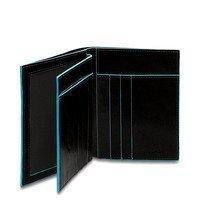 Портмоне Piquadro BL SQUARE Black вертик. с отдел. для 6 кред.карт (PU1129B2_N)