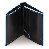 Портмоне Piquadro BL SQUARE Black верт. с отдел. для монет (PU1740B2_N)