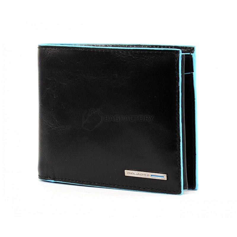 Портмоне Piquadro BL SQUARE Black с отдел. для монет и 11 кред.карт (PU3436B2_N)