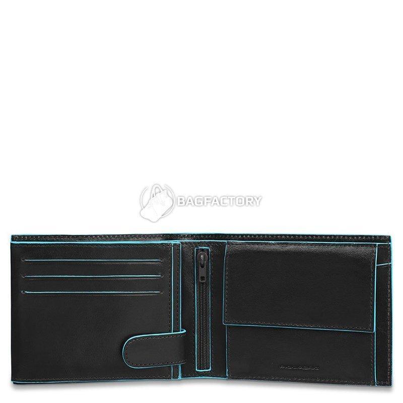Портмоне Piquadro BL SQUARE Black с отдел. для монет и 11 кред.карт (PU3436B2_N)