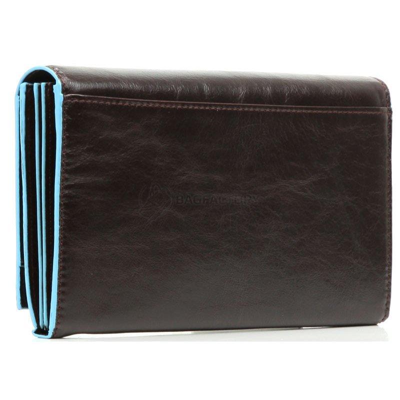 Портмоне Piquadro BL SQUARE Cognac женское на кнопке (PD1855B2_MO)