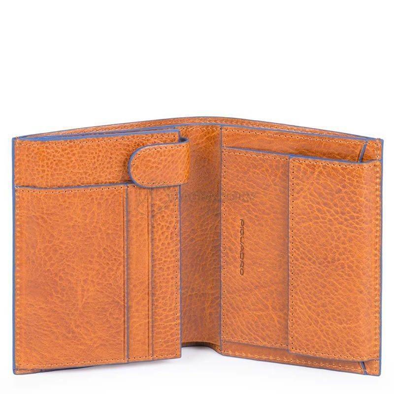 Портмоне Piquadro B2S Tobacco с отдел. для монет с RFID защитой (PU1740B2SR_CU)
