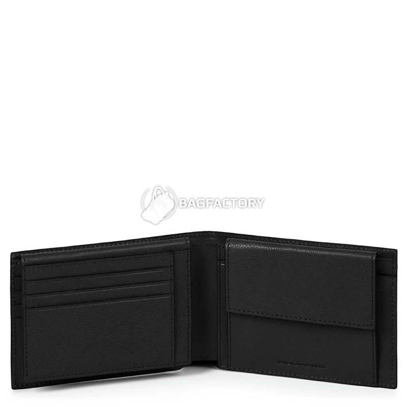 Портмоне Piquadro BK SQUARE Black с отдел. для док. с RFID защитой (PU1392B3R_N)