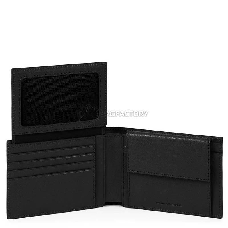 Портмоне Piquadro BK SQUARE Black с отдел. для док. с RFID защитой (PU1392B3R_N)
